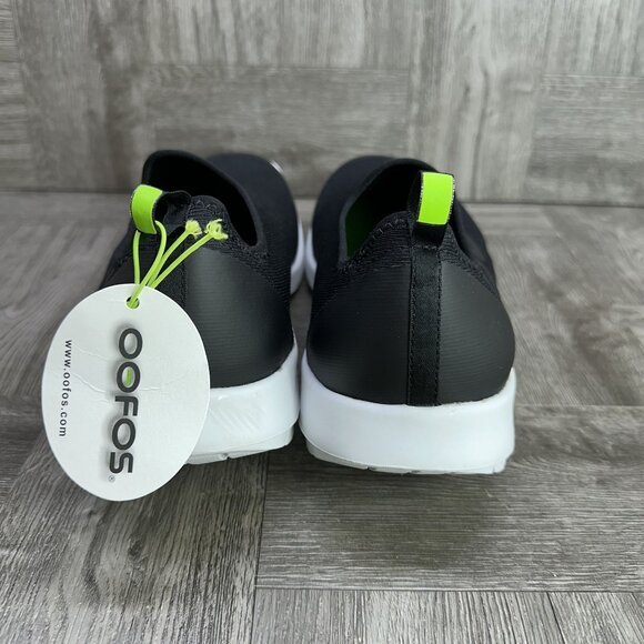 OOFOS OOMG Sport Men's size 11.5 Black White Slip On Lightweight Shoes 5085 - Picture 6 of 8
